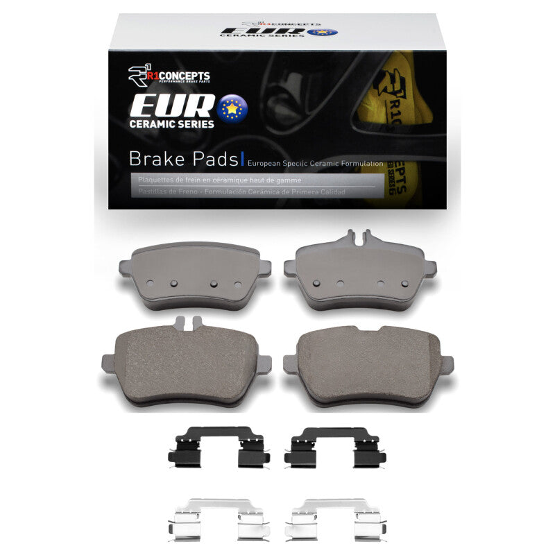 R1 Concepts R1 2013-2021 Mercedes-Benz SL450 Rear R1 Euro Ceramic Pads & Hardware Kit