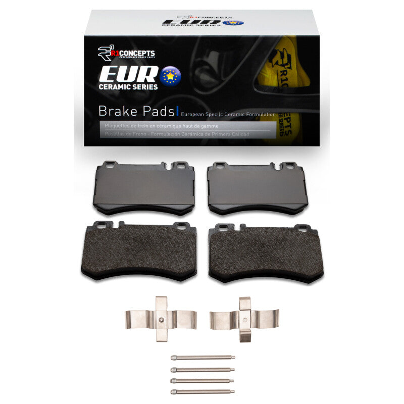 R1 Concepts R1 03-11 Mercedes-Benz CLS55 AMG Rear Euro Ceramic Pads & Hardware Kit