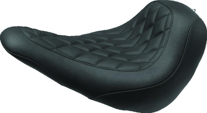 Mustang Motorcycle Mustang Harley Low Medallion Sissy Bar Pad (12 inch x 9 inch) w/Studs - Black