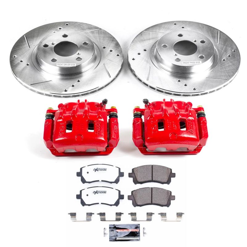 PowerStop Power Stop 98-02 Subaru Forester Front Z26 Street Warrior Brake Kit w/Calipers