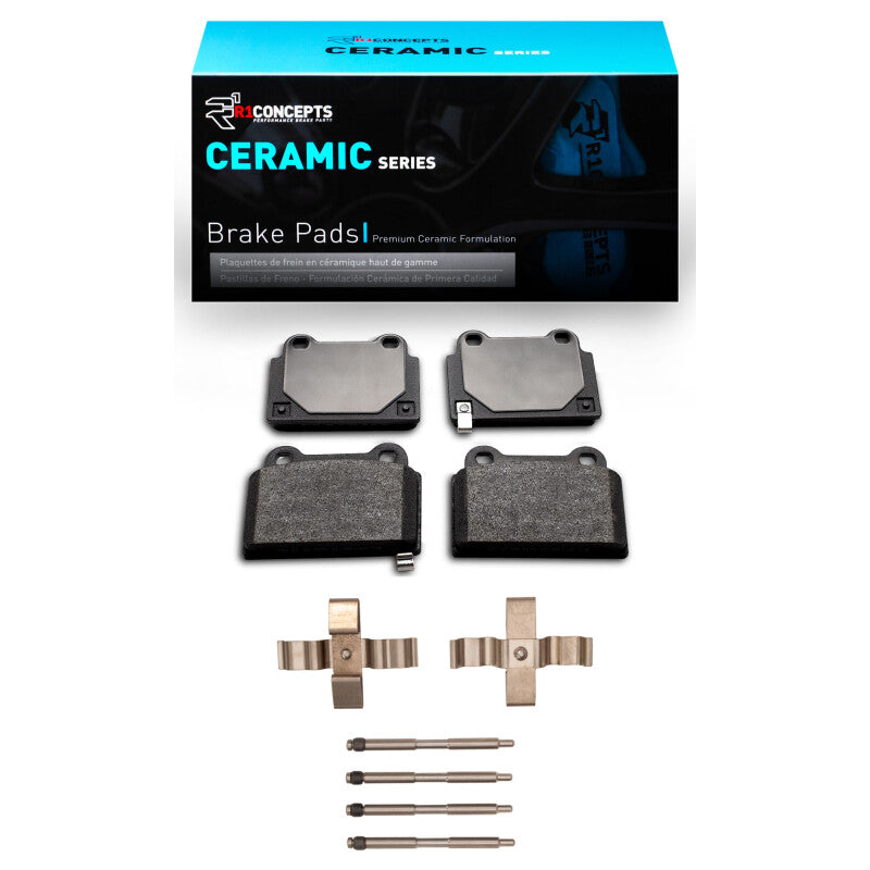 R1 Concepts R1 2008-2015 Mitsubishi Lancer Rear R1 Ceramic Pads & Hardware Kit