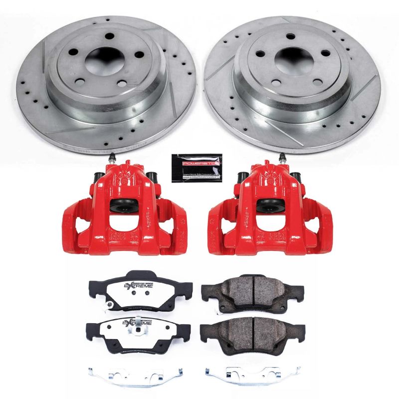 PowerStop Power Stop 11-17 Dodge Durango Rear Z36 Truck & Tow Brake Kit w/Calipers