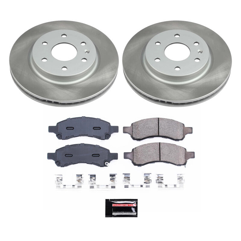 PowerStop Power Stop 07-10 Saturn Outlook Front Semi-Coated Rotor Kit
