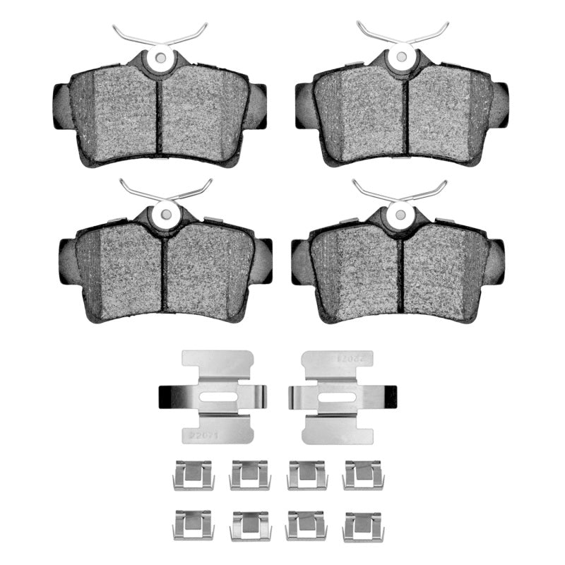 DFC 94-04 Ford Mustang Rear 5000 Advanced Semi Metallic Brake Pads and Hardware Kit