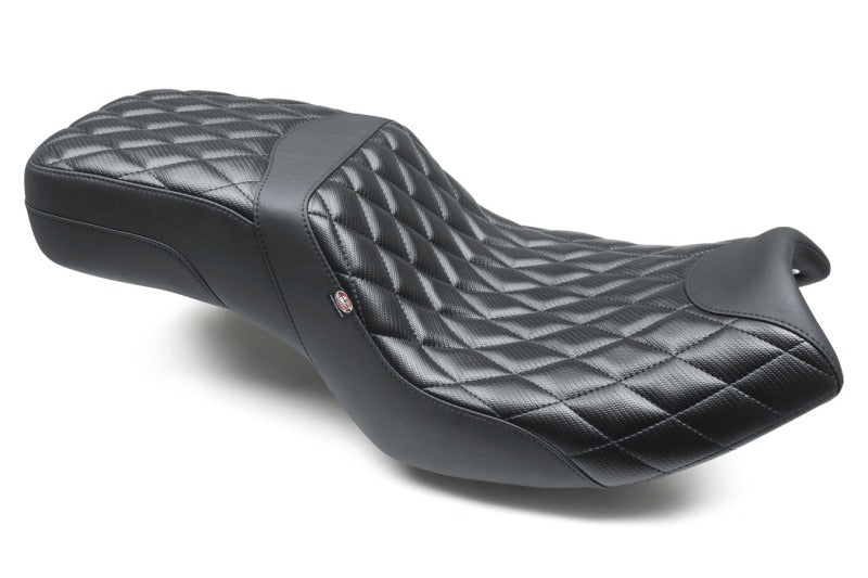 Mustang Motorcycle Mustang 20-22 Indian Challenger Squareback 1PC Seat w/ Diamond Stitch - Black