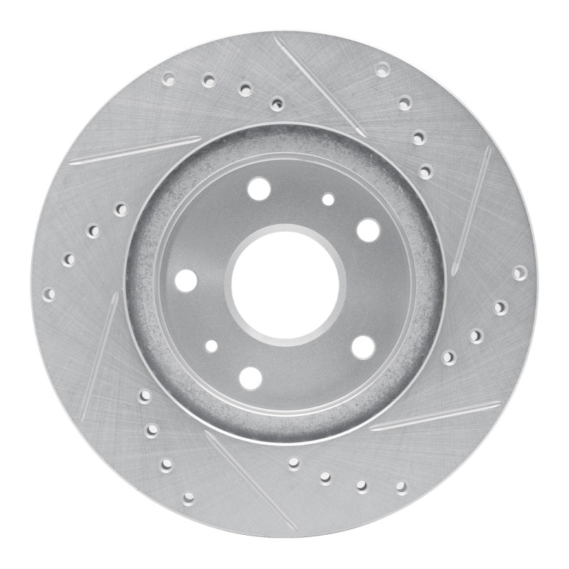 R1 Concepts R1 07-19 Suzuki SX4 S-Cross (Mexico) Front Left Drilled & Slotted Silver Brake Rotor