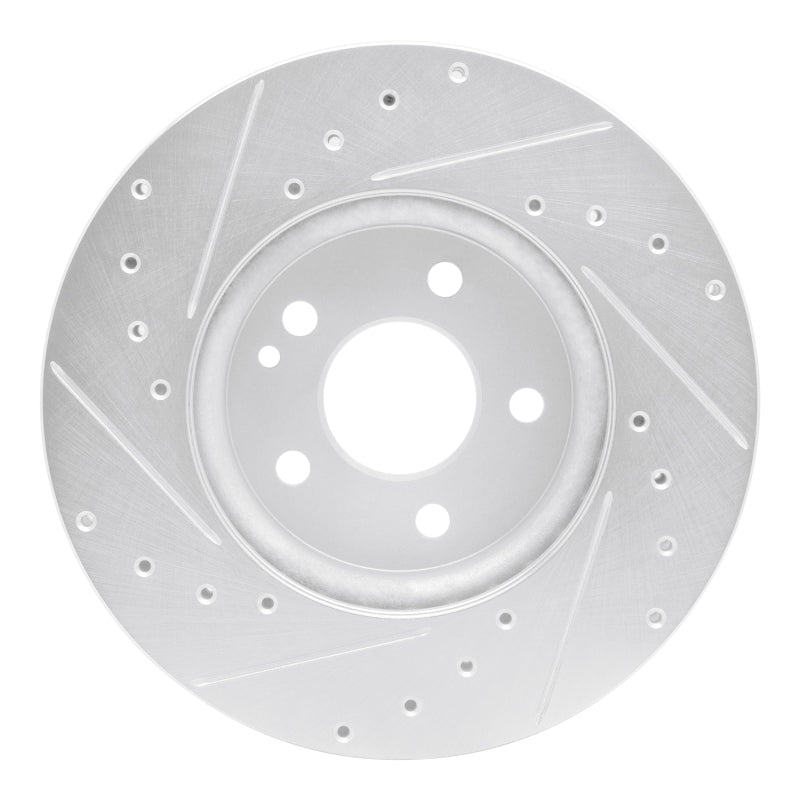 R1 Concepts R1 16-23 Mercedes-Benz Metris Front Right Drilled & Slotted Silver Brake Rotor