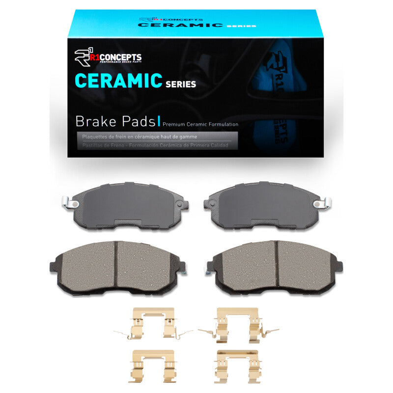 R1 Concepts R1 99-19 Infiniti I30 Front Ceramic Brake Pads & Hardware Kit