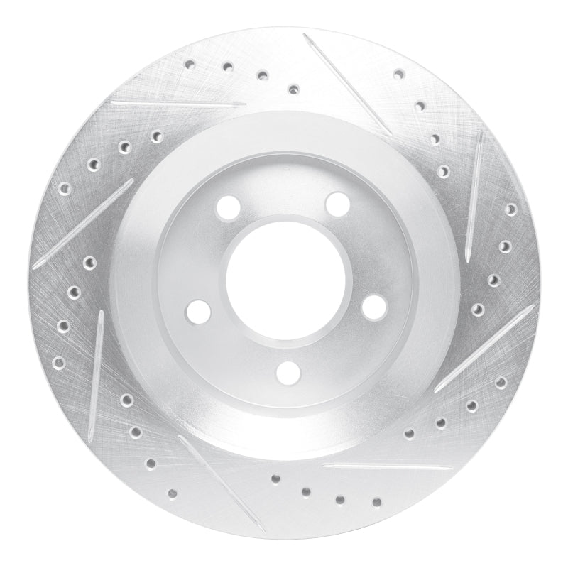 R1 Concepts R1 99-04 Chrysler CONCORDE Front Left Drilled & Slotted Silver Brake Rotor