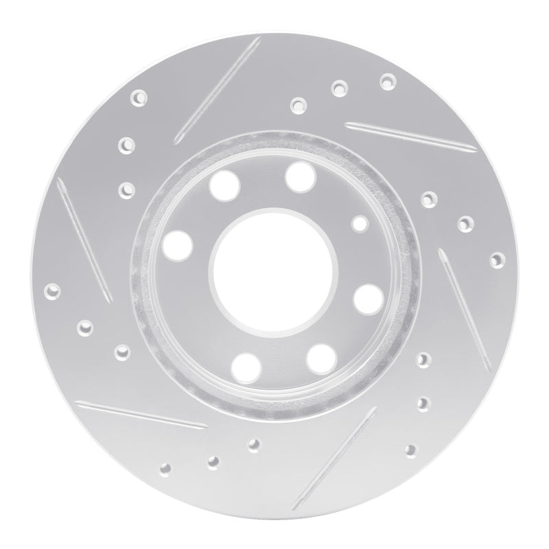 R1 Concepts R1 88-20 Chevrolet CHEVY (Mexico) Front Right Drilled & Slotted Silver Brake Rotor