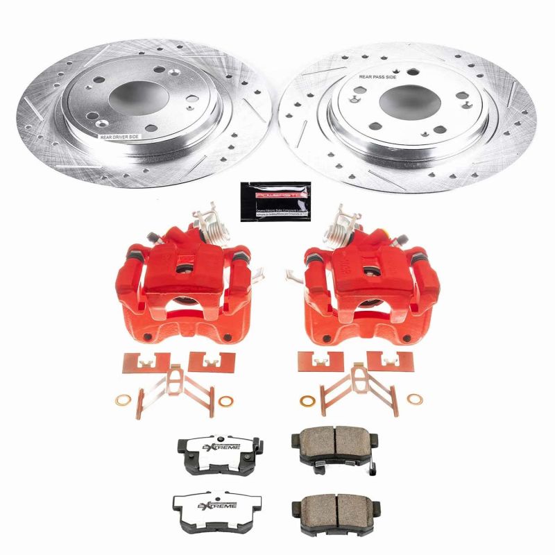 PowerStop Power Stop 05-07 Honda Accord Rear Z26 Street Warrior Brake Kit w/Calipers