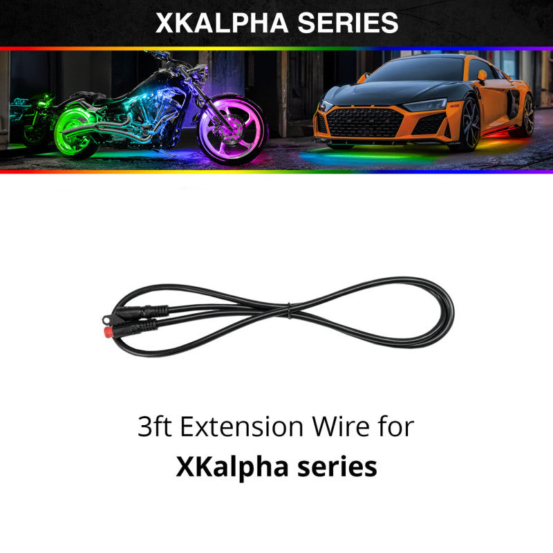 XKGLOW XK Glow 5pin Extension Wire Xkalpha - 3 Ft