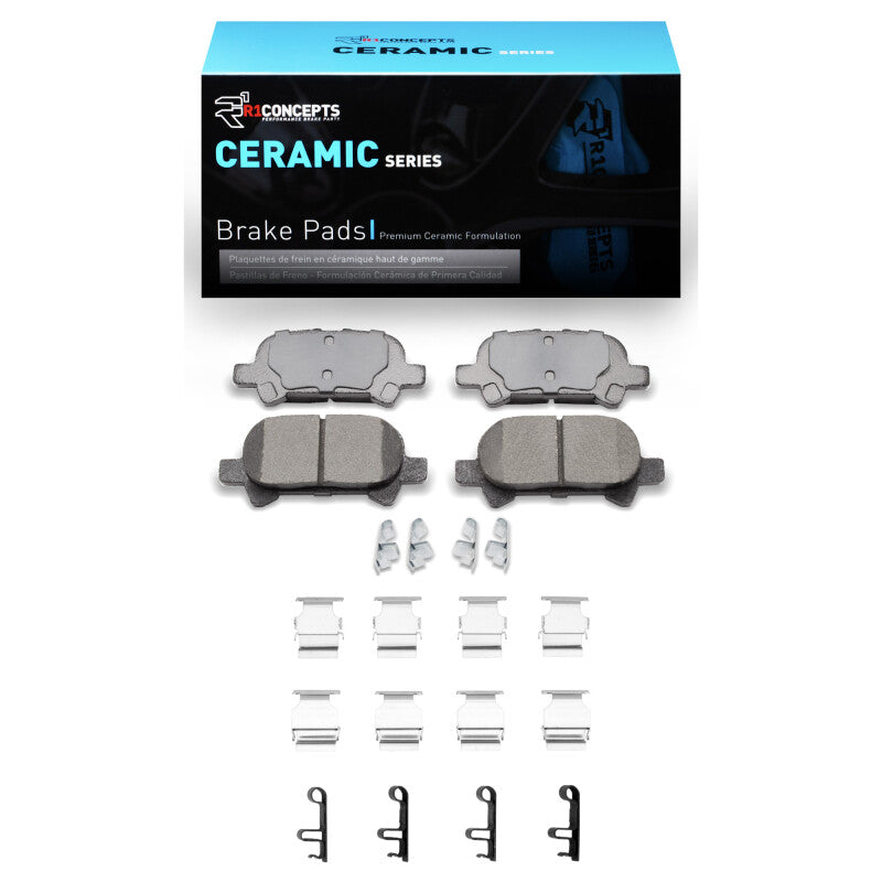 R1 Concepts R1 00-04 Toyota Avalon Rear Ceramic Pads & Hardware Kit