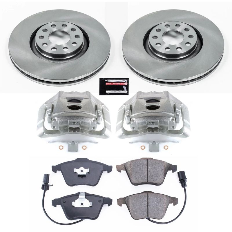 PowerStop Power Stop 05-09 Audi A4 Quattro Front Autospecialty Kit w/Cals