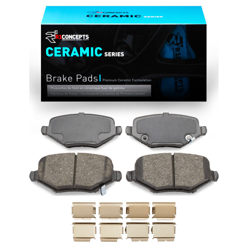 R1 Concepts R1 09-14 Dodge Journey Rear Ceramic Pads & Hardware Kit