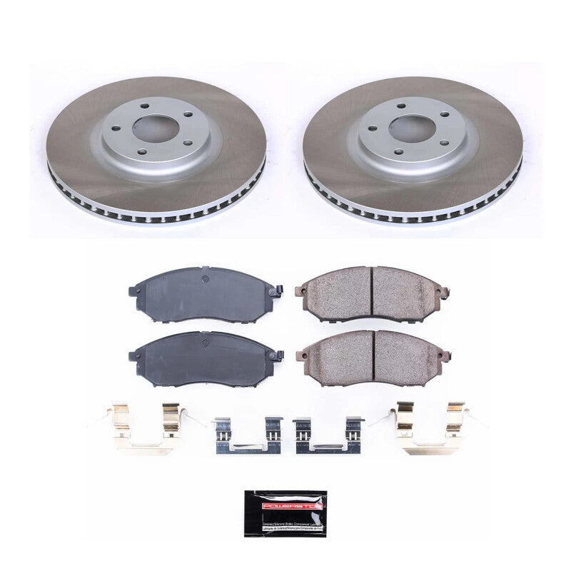 PowerStop Power Stop 11-14 Nissan Murano Front Semi-Coated Rotor Kit