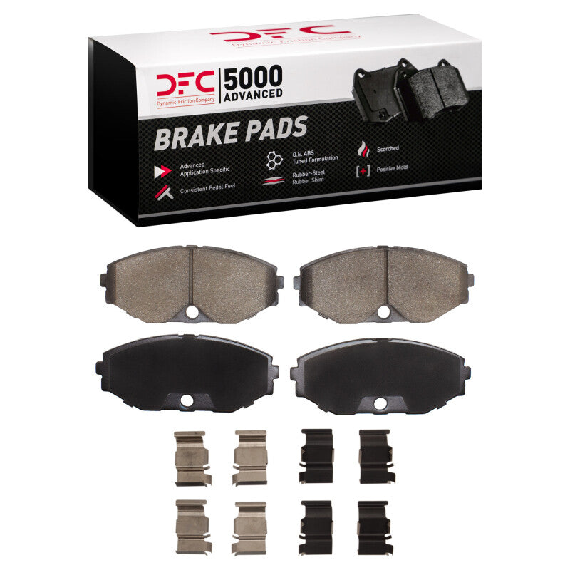 DFC 90-95 Infiniti Q45 Front 5000 Advanced Semi Metallic Brake Pads and Hardware Kit