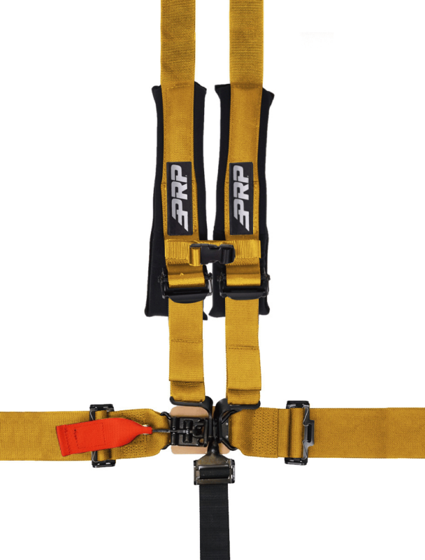 PRP Seats PRP 5.2 Harness with Shoulder Straps Sewn to Lap- Black