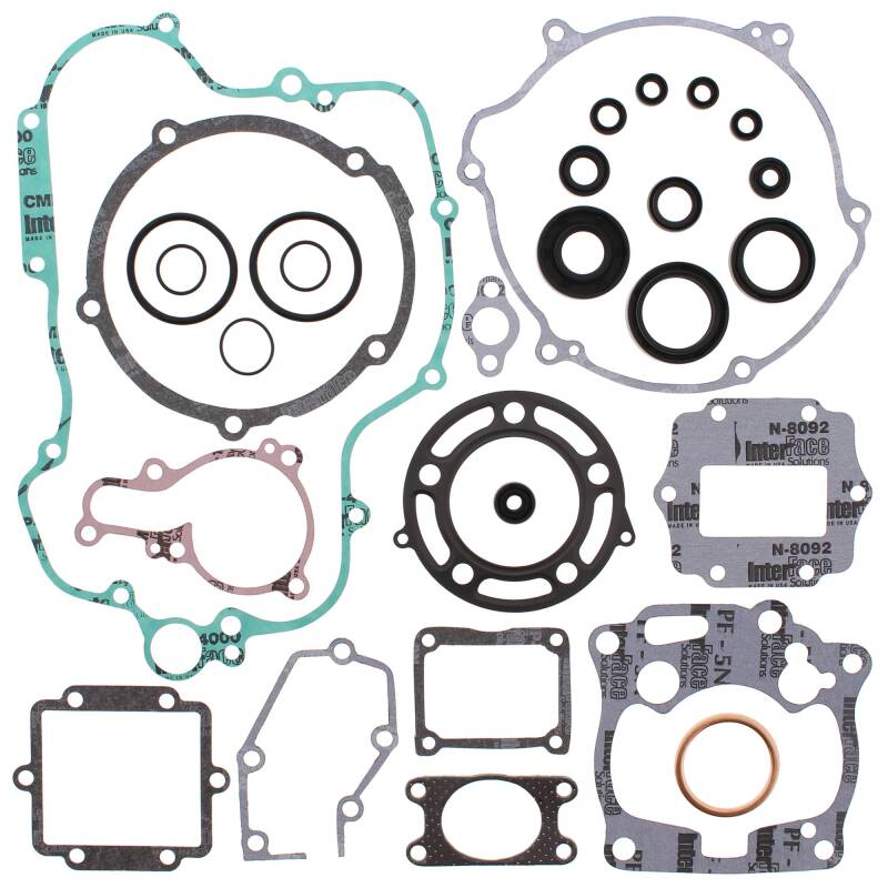 Vertex Pistons Vertex Gaskets 01-02 Kawasaki KX125 Complete Gasket Kit w/ Oil Seals