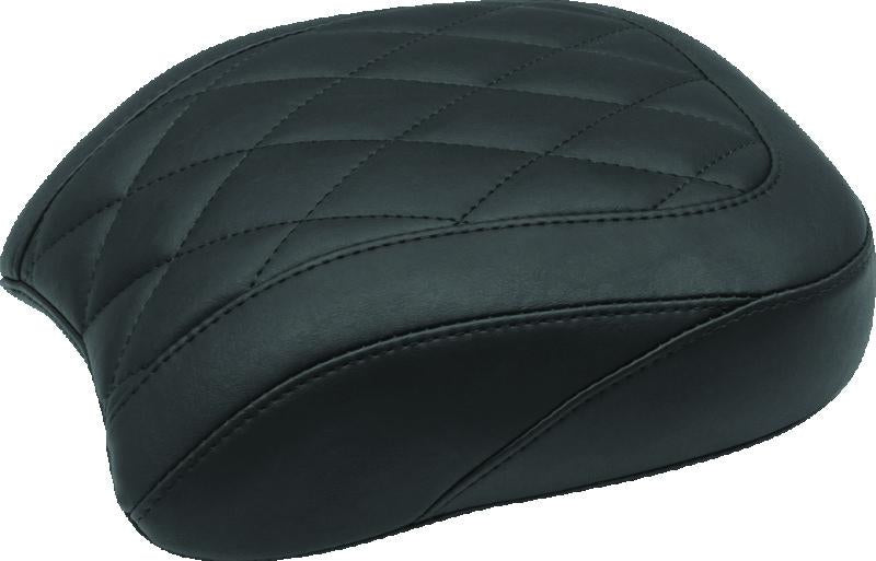Mustang Motorcycle Mustang 18-21 Harley Low Rider, Sport Glide Wide Tripper Passenger Seat Diamond Stitch - Black