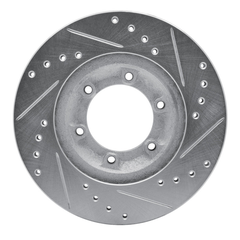 R1 Concepts R1 84-87 Isuzu TROOPER Front Left Drilled & Slotted Silver Brake Rotor