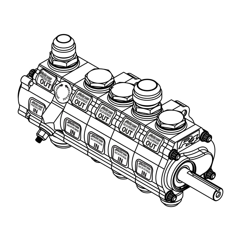 Peterson Fluid Systems R4 5-Stage Oil Pump - BH - HV - Rear Drive