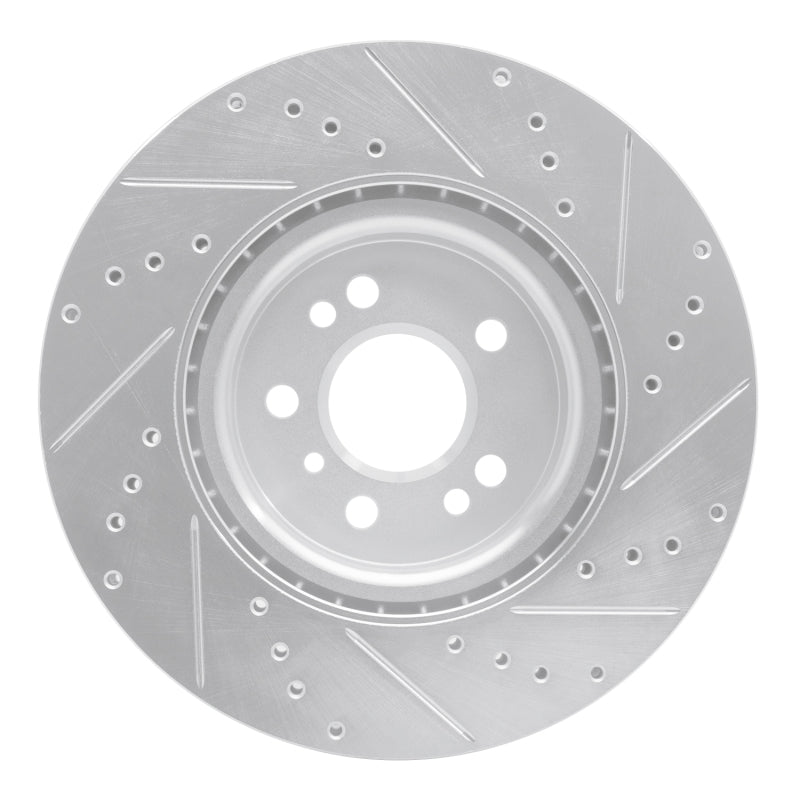 R1 Concepts R1 12-18 Mercedes-Benz ML350 Front Left Drilled & Slotted Silver Brake Rotor