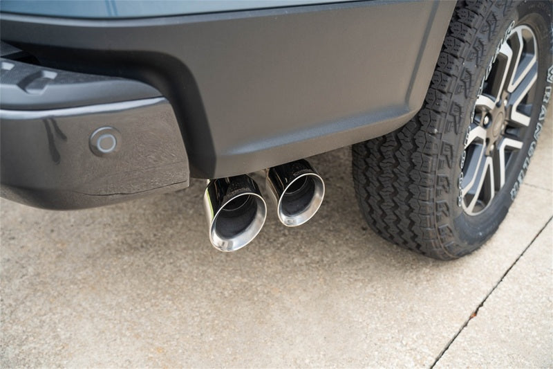 CORSA Performance Corsa 2024-2025 Ford Ranger 3in Cat-Back Exhaust 4in Polished Pro-Series Slash Cut Twin Tip