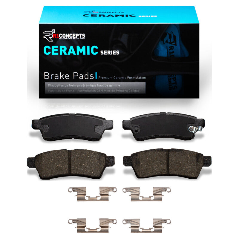 R1 Concepts R1 2005-2025 Nissan Frontier Rear R1 Ceramic Pads & Hardware Kit