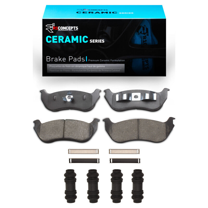 R1 Concepts R1 02-05 Ford Explorer Rear Ceramic Pads & Hardware Kit