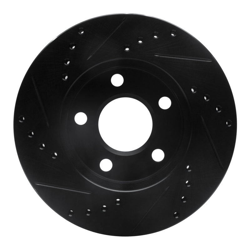 R1 Concepts R1 1990-1997 Buick LeSabre Front Right Drilled & Slotted Black Brake Rotor
