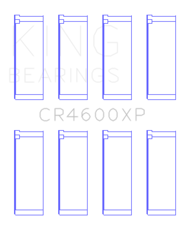 King Engine Bearings Mini (BMW) W11B16 (Size .026) Connecting Rod Bearings (Set of 4)