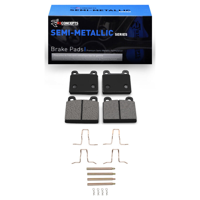 R1 Concepts R1 1963-1976 Mercedes-Benz 220SB Front R1 Semi Met Pads & Hardware Kit