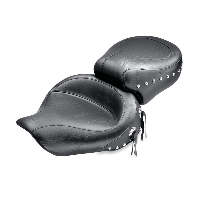 Mustang Motorcycle Mustang 91-05 Harley Dyna Wide Touring 1PC Seat - Black
