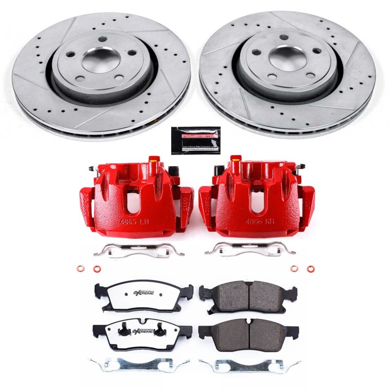 PowerStop Power Stop 11-12 Jeep Gr& Cherokee Front Z36 Truck & Tow Kit w/Cals