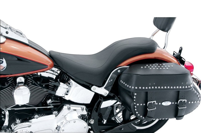 Mustang Motorcycle Mustang 00-15 Harley Softail Standard Rear Tire DayTripper 1PC Seat - Black