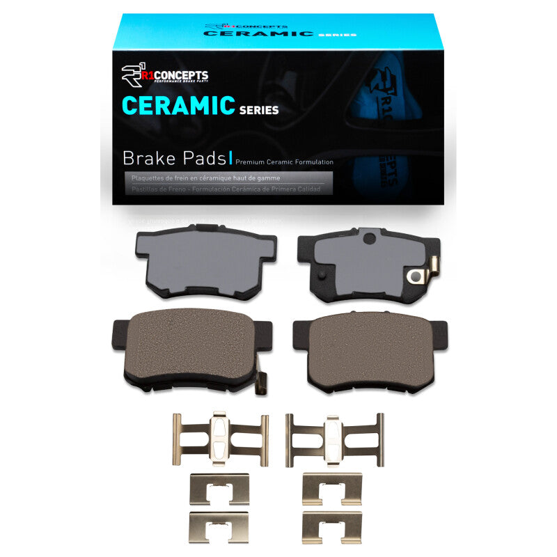 R1 Concepts R1 99-04 Acura RL Rear Ceramic Pads & Hardware Kit