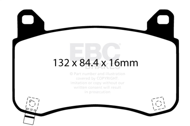 EBC 2020+ Tesla Model Y Electric Performance Bluestuff Front Brake Pads