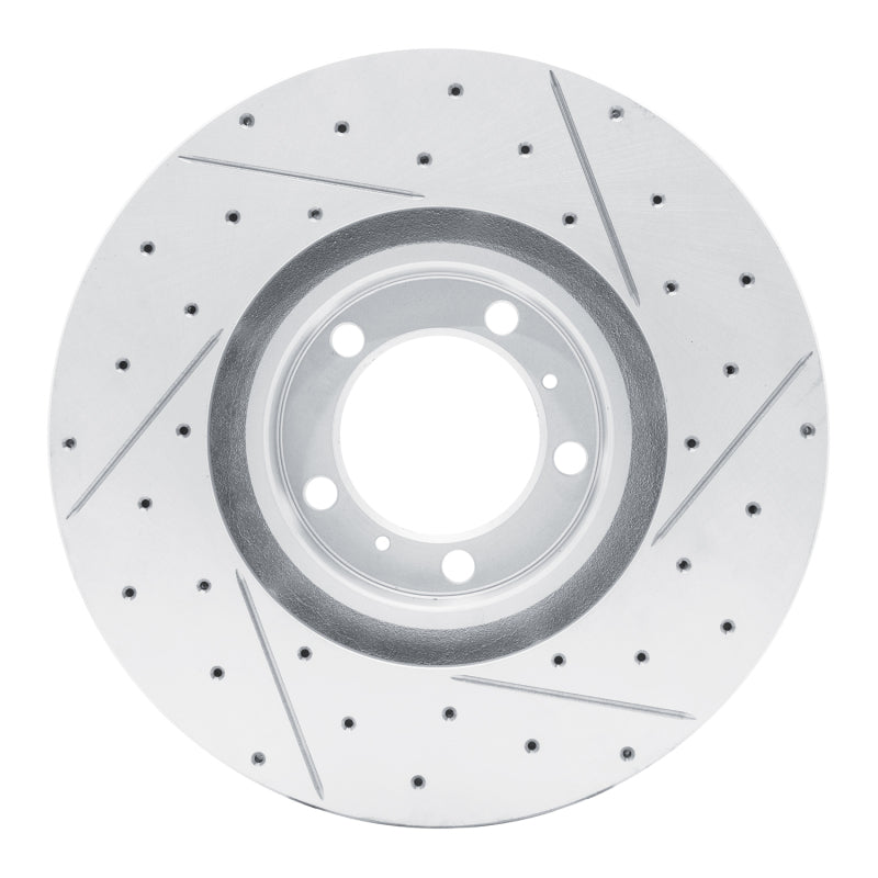 R1 Concepts R1 10-24 Audi E-Tron Gt Left Front Drilled & Slotted Geo-Carbon Rotor