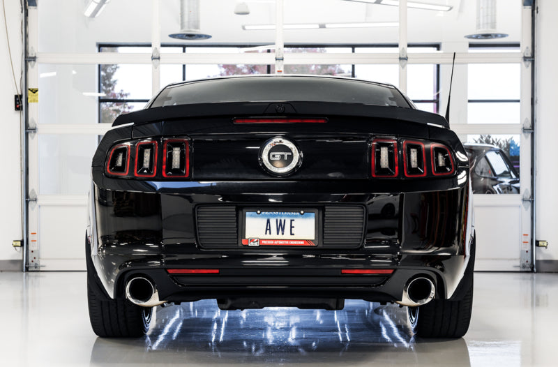 AWE Tuning S197 Mustang GT Axle-Back Exhaust - Touring Edition (Chrome Silver Tips)