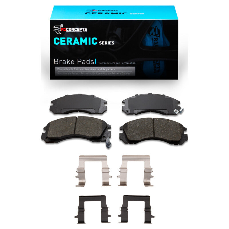R1 Concepts R1 94-00 Mitsubishi Montero Front Ceramic Pads & Hardware Kit