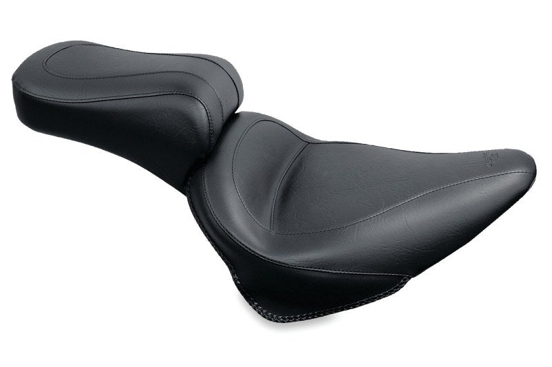 Mustang Motorcycle Mustang 84-06 Harley Standard Rear Tire Touring 1PC Seat - Black