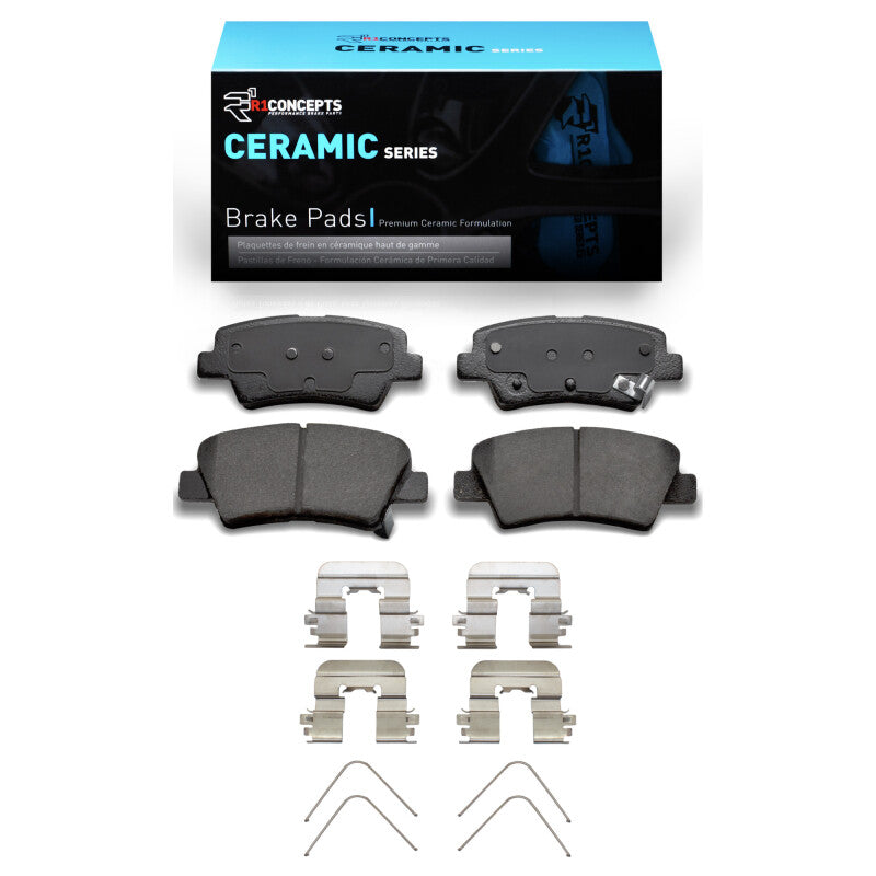 R1 Concepts R1 2012-2024 Hyundai Kona Rear R1 Ceramic Pads & Hardware Kit