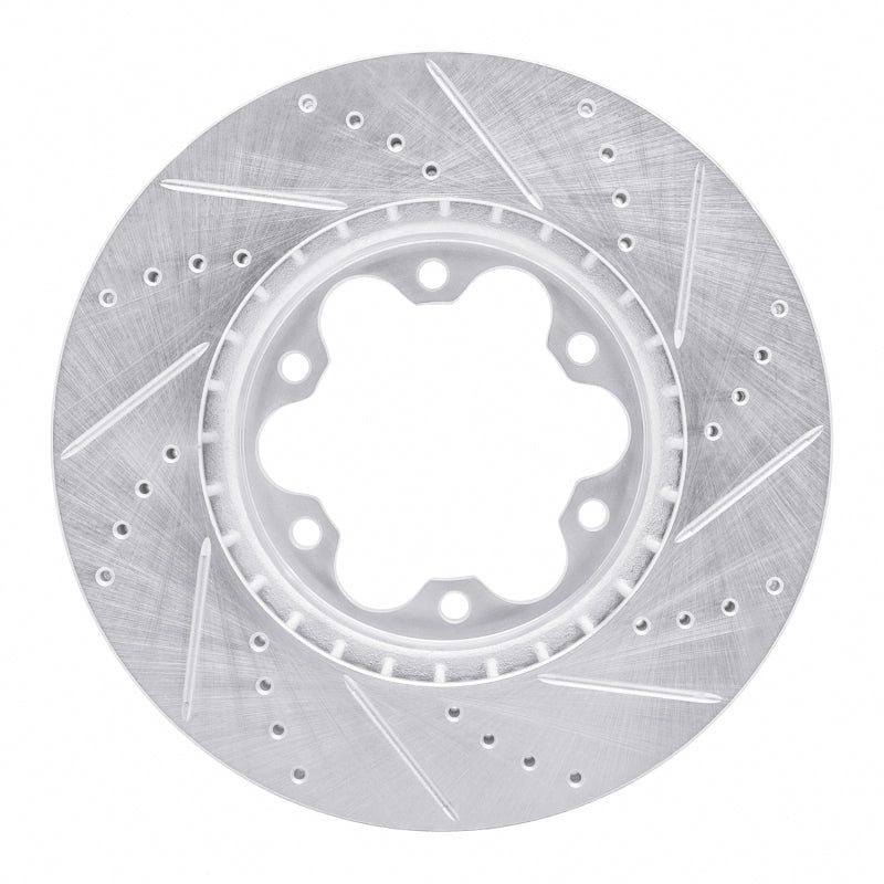 R1 Concepts R1 03-06 Renault Laguna (Mexico) Front Left Drilled & Slotted Silver Brake Rotor