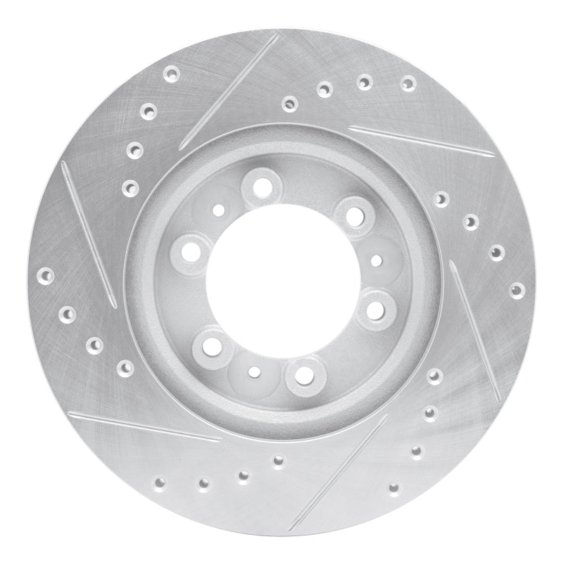 R1 Concepts R1 92-02 Acura SLX Front Right Drilled & Slotted Silver Brake Rotor