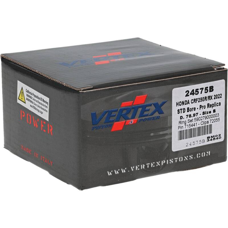 Vertex Pistons Vertex Piston 22-24 Honda CRF 250 R 250cc Forged Replica Piston Kit