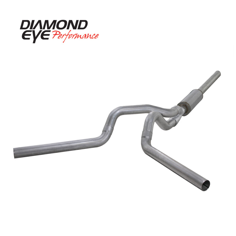Diamond Eye Performance Diamond Eye KIT 4in Catback MFLR RPLCMENT PIPE DUAL AL: 2004.5-2007.5 DODGE CUMMINS 600