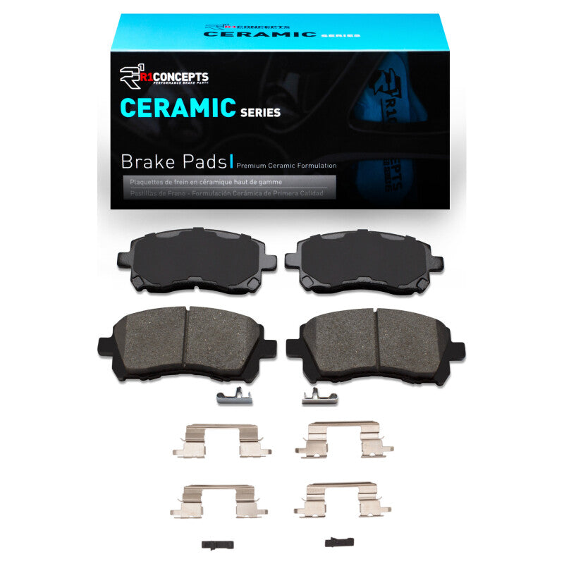 R1 Concepts R1 97-03 Subaru Impreza Front Ceramic Pads & Hardware Kit