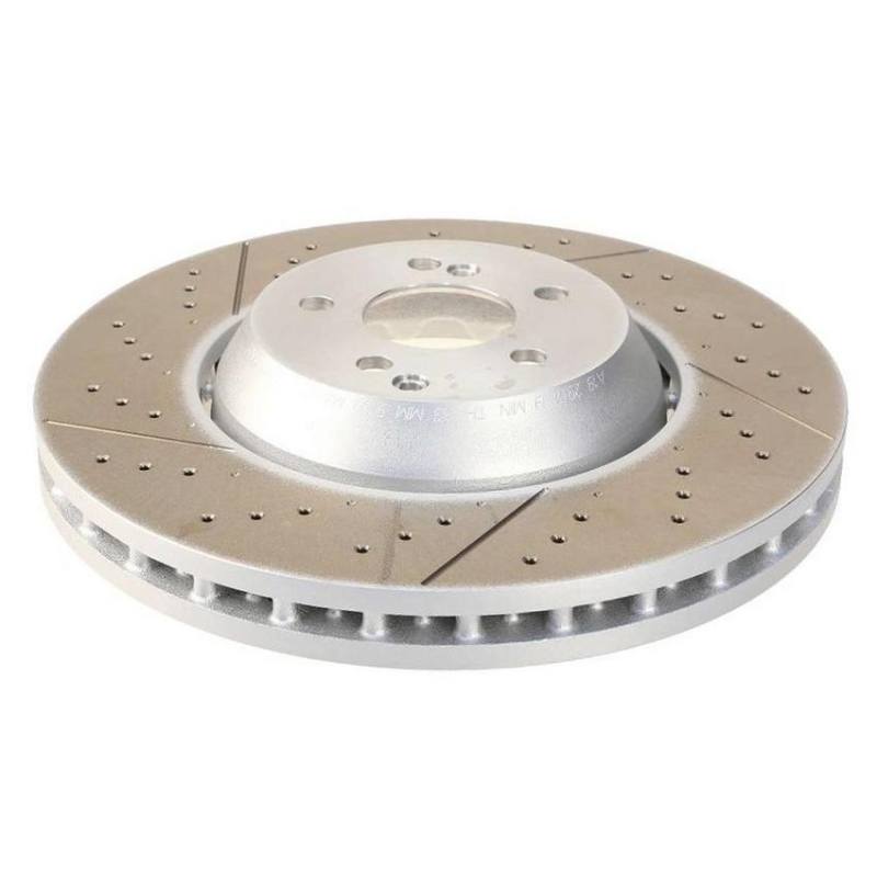 SHW Performance SHW 16-19 Mercedes-Benz C63 AMG 4.0L Front Drilled-Slotted Lightweight Brake Rotor (2224212612)