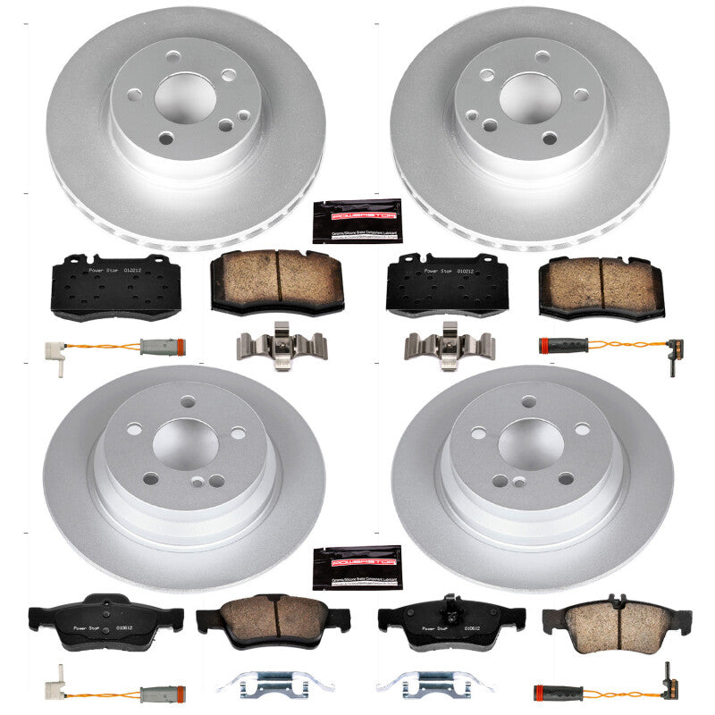 PowerStop Power Stop 2006 Mercedes-Benz E350 Front and Rear Z23 Coated Brake Kit